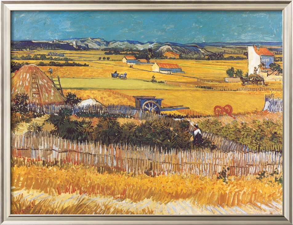 Harvest At Arles, C.1888 By Vincent Van Gogh